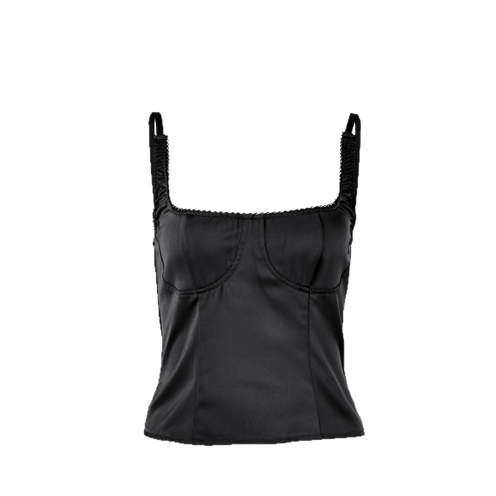 Women’s Basic Slim-Fit Camisole Tank Top in Black - view 5