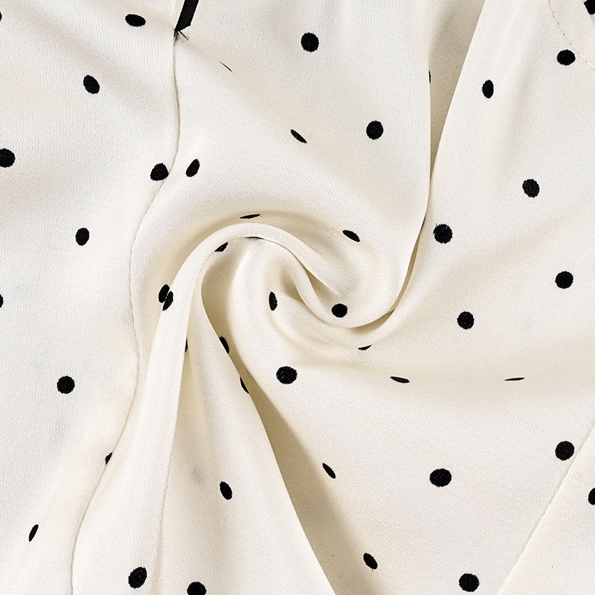 Women’s Polka Dot Lace-Trim Camisole Top - detail view 8